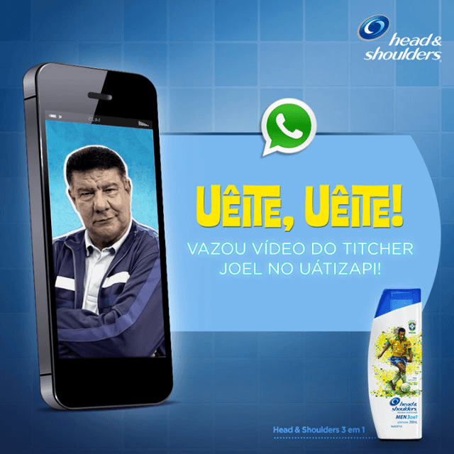 Head&Shoulders lança vídeos com Joel Santana para WhatsApp