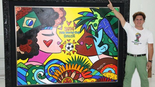 Fifa lança coleção da Copa 2014 com artes de Romero Britto