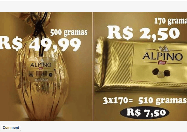 Nestlé explica a diferença entre preços de ovos de páscoa e barras de chocolate