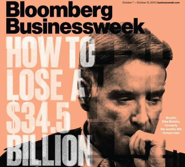 Problemas de Eike Batista estampam capa da Bloomberg Businessweek