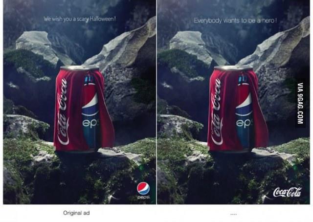 Coca-Cola responde Pepsi em anúncio não oficial
