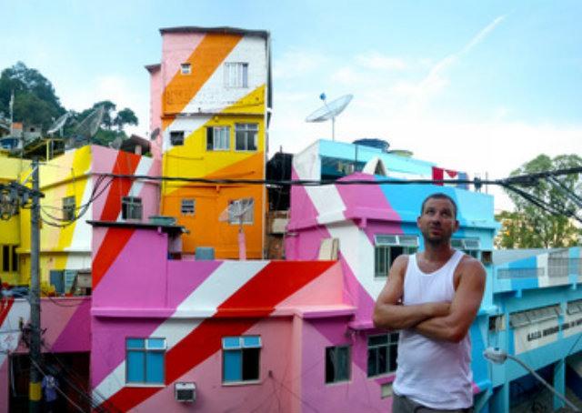 Artistas holandeses prometem pintar morro carioca inteiro