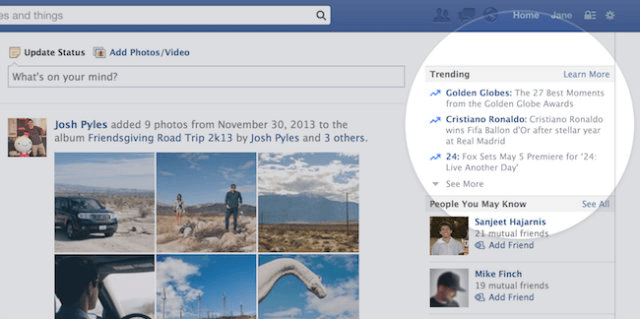 Facebook lança "Trending", sua versão dos "Trending Topics" do Twitter