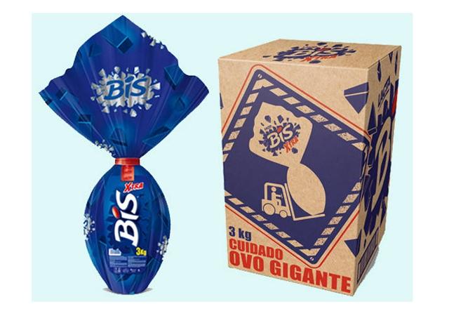 Lacta aposta em ovo de Páscoa gigante e lança edição de três quilos do Bis