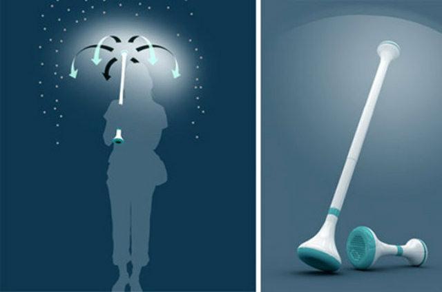 Pensado por coreanos, “guarda-chuva” invisível utiliza ar para barrar pingos