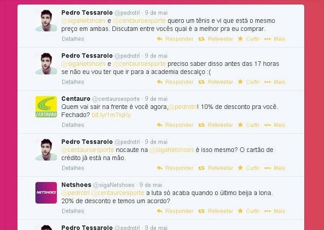 Netshoes e Centauro "brigam" por consumidor no Twitter