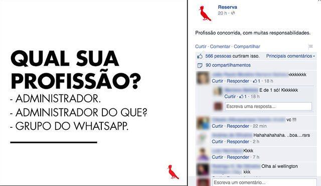 Brincadeira com administradores em fanpage de marca viraliza
