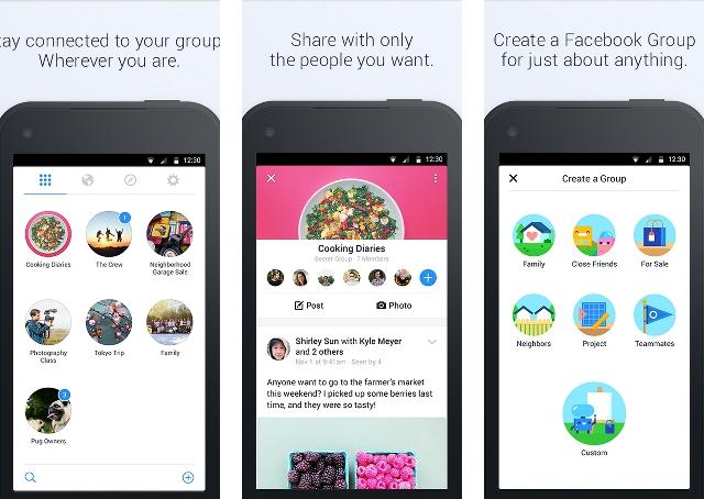 Facebook lança aplicativo exclusivo para grupos