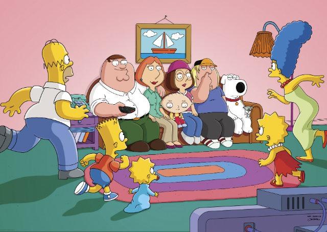FX exibe encontro entre Os Simpsons e Uma Família da Pesada