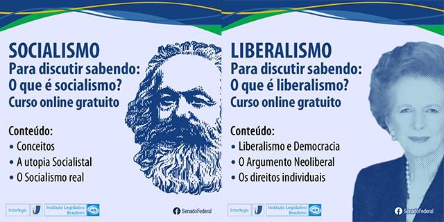 Senado oferece cursos online gratuitos sobre Liberalismo e Socialismo