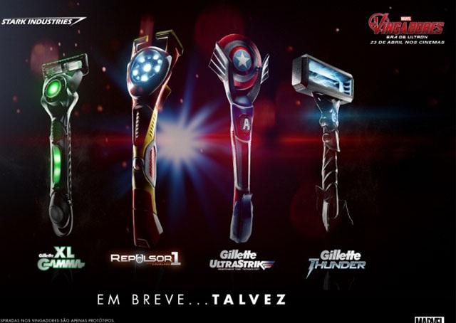 Gillette se une com Marvel e lança produtos "desenvolvidos" por Tony Stark