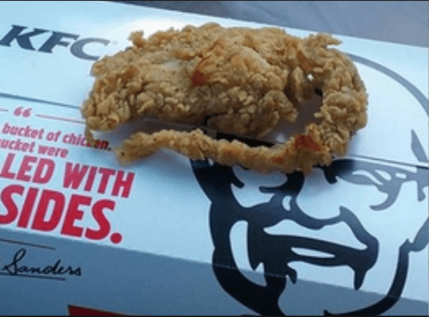 Rato empanado na KFC?