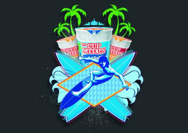Cup Noodles sorteia equipamentos de surf e skate para fãs da marca