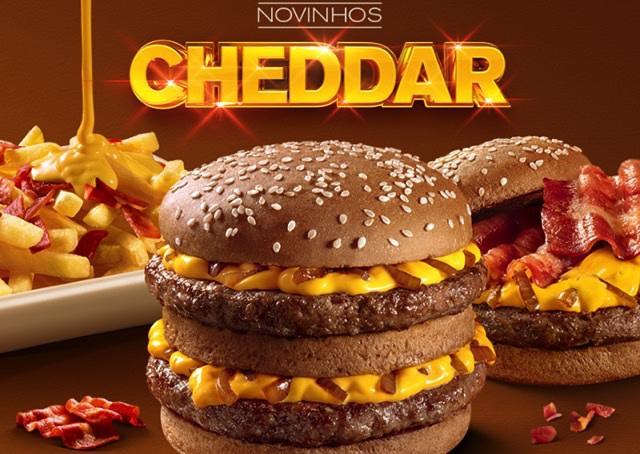 "Novinhos cheddar": McDonald's lança cardápio especial com variações do Cheddar McMelt