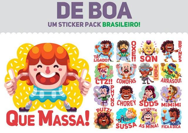 Facebook agora conta com stickers para brasileiros