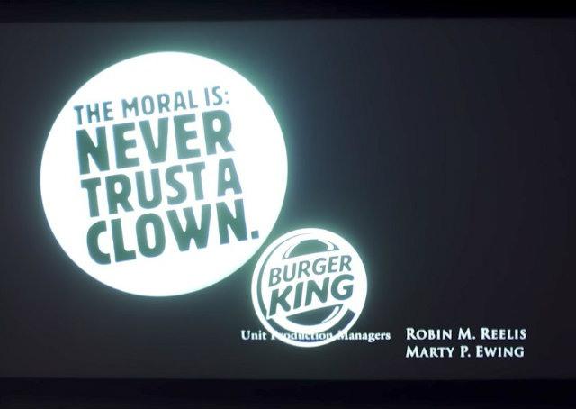 Burger King usa “It: A Coisa” para fazer piada com McDonald’s