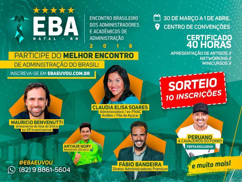 Concorra a dez entradas para o EBA 2018