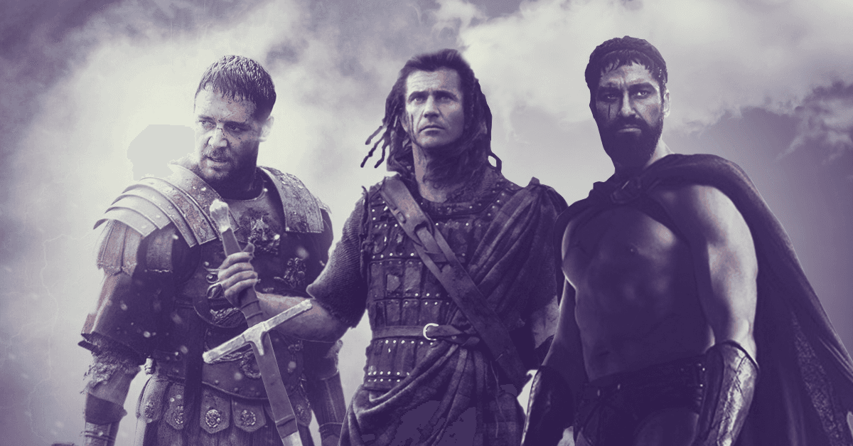 Os líderes de Gladiador, Coração Valente e 300