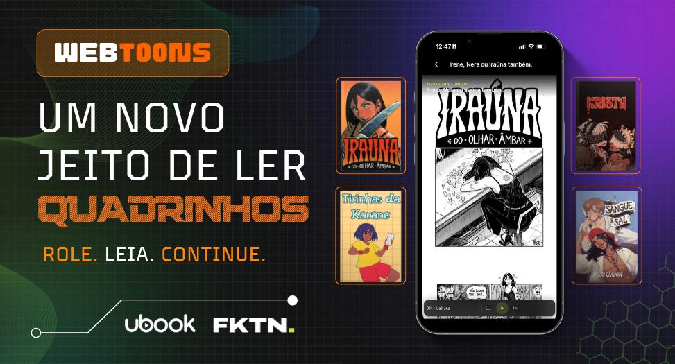 Ubook e Funktoon fecham parceria para ampliar distribuição de webtoons no Brasil