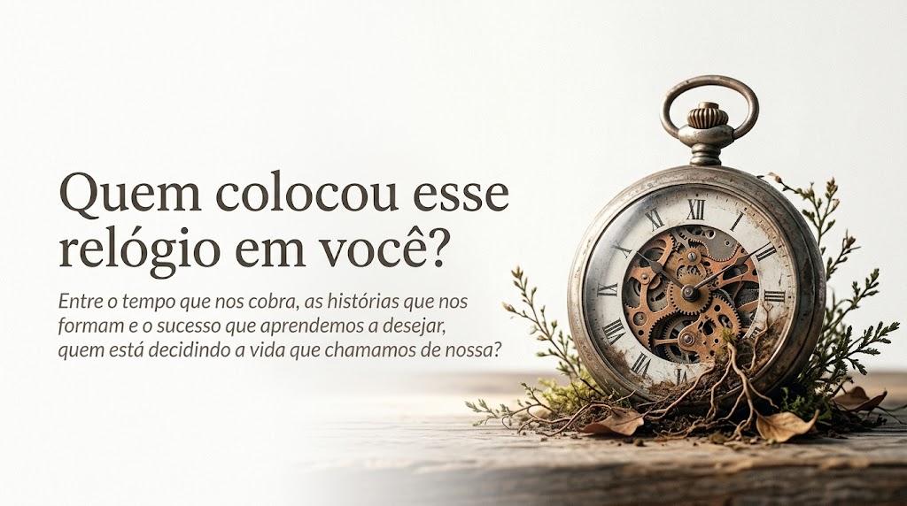 Quem colocou esse relógio em você?